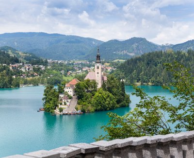 Church of the Assumption, Bled Island, Slovenia by Unbekannt Unbekannt